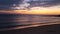 Beautiful shot of a calm empty beach at sunset