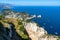Beautiful shot of Capri viewed from Monte Solaro, Italy
