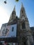 Beautiful shot of  cathedral in Sigmund-Freud Park, Vienna, Austria