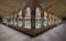 Beautiful shot of cloister arcades and a courtyard