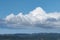 Beautiful shot of clouds cumulus panorama