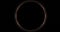 Beautiful shot of the dark round solar eclipse sky