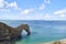 Beautiful shot of the Durdle Door national limestone arch in Dorset, England