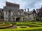 Beautiful shot of the historic Hatley Castle and gardens in Colwood, Canada
