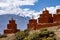 Beautiful shot of the historic Tibetan Buddhist holy site Ghar Gumba Monastery in the Himalayas