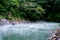 Beautiful shot of a hot spring in Beitou Thermal Valley, Taipei, Taiwan