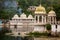 Beautiful shot of Jagmandir palace reflecting on a lake in Udaipur, India