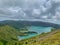 Beautiful shot of a Lagoa do Fogo crater lake in Azores, Portugal