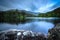 Beautiful shot of Loch Achtriochtan or Loch Trychardan in Glencoe, Scottish highlands