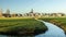 Beautiful shot of marken village in netherlands