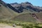 Beautiful shot of a mountain landscape in Aconcagua Provincial Park, Argentina