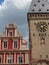 Beautiful shot of Old Gate historical landmark in Speyer, Germany under cloudy sky.