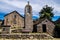 Beautiful shot of an old stone chapel in La Fage-Saint-Julien, Lozere, France