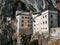 Beautiful shot of the Predjama castle in Slovenia