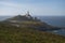 Beautiful shot of a rock-bound peninsula near the sea in Cape Vilan, Galicia, Spain