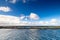 Beautiful shot of a rocky narrow coastline in the sea