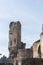 Beautiful shot of Roman ruins and remains of abandoned monumental constructions