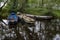 Beautiful shot of rowling boats parked in the Lough Cullin near Pontoon, County Mayo in Ireland