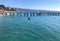 Beautiful shot of Seagulls flying near the Port of Valparaiso, Chile