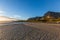 Beautiful shot of the shore of Hermanus in South Africa on a sunny day