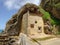 Beautiful shot of the small hermitage on Santa Justa beach near Ubiarco town, Spain