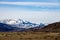 Beautiful shot of the snowy mountains of Yellowstone National Park