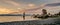 Beautiful shot of Tufa Towers at Mono Lake Tufa State Natural Reserve in California during sunset