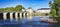 Beautiful shot of Vienne river and Henry IV bridge in Chatellerault