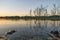 Beautiful shot of Weissensee at sunset, Germany