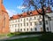 Beautiful shot of a white dwelling building in Wroclaw, Poland