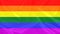 Beautiful silk LGBT rainbow flag, Pride flag, draped with small folds, flowing gently, concept of public policy, economy, tourism