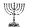 Beautiful silver hanukkah menorah