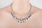 Beautiful silver statement necklace