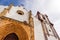 Beautiful Silves Cathedral. Next to the famous Silves Castle, Algarve region of Portugal