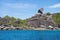 Beautiful similan island like a heaven with blue sky and calm bl