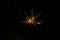 Beautiful single Firework isolated on black background