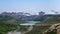 Beautiful Sister lakes and Snow Haizi Mountains