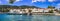 Beautiful Skiathos island - view of Chora town and port. Sporades, Greece