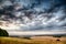 Beautiful skies over farmland