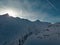 Beautiful skitouring day in otztal alps in austria