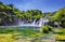Beautiful Skradinski Buk Waterfall In Krka National Park, Dalmatia, Croatia, Europe. The magical waterfalls of Krka National Park