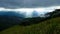 Beautiful sky lights Hanthana mountain in sri Lanka