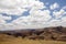 Beautiful sky over the wavy deforested landscape of northwest Madagascar