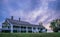 Beautiful sky at sunset over Winter Quarters Antebellum Home