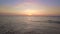 Beautiful sky sunset or sunrise over sea beautiful beach wave Amazing light twilight sky sunset. Cinematic footage beautiful light