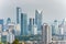 Beautiful skylines in Shenzhen of China, view from Lianhuashan park