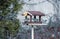 Beautiful small bird great tit on bird feeder