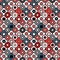 Beautiful small circles in retro style seamless pattern