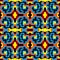 Beautiful small colored pixels geometric seamless pattern vector illustration