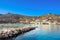 The beautiful small harbor of Sikinos island.